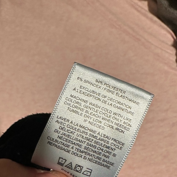 Express Faux Suede button up skirt size M black - Picture 3 of 3